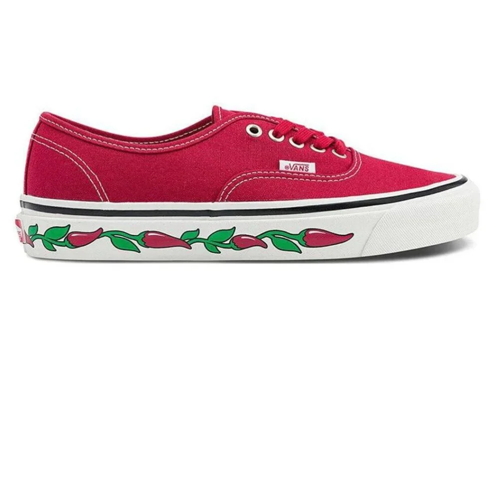 NEW Vans Women's Red Authentic 44 Dx 'Hot N Sweet Chili Pepper' Red M 7.5 W 9